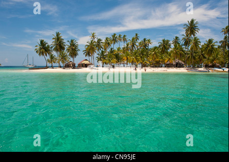 Panama, San Blas Archipel, autonome Gebiet Kuna Yala, Achutupu Insel Los Perros Stockfoto