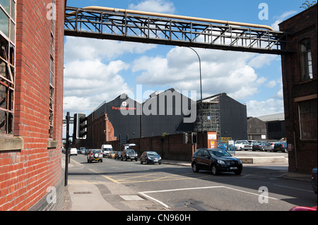 Stahlbarone auf Lane Brightside Sheffield Stockfoto