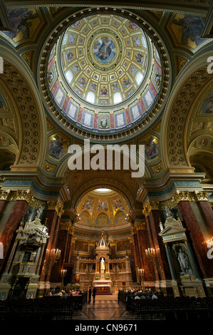 Ungarn, Budapest, als Weltkulturerbe der UNESCO, St Stephen Basilika in Pest aufgeführt Stockfoto