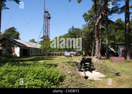 Estland (Baltikum), Hiiumaa Insel Hiiu Region militärische Museum von Tahkuna Stockfoto