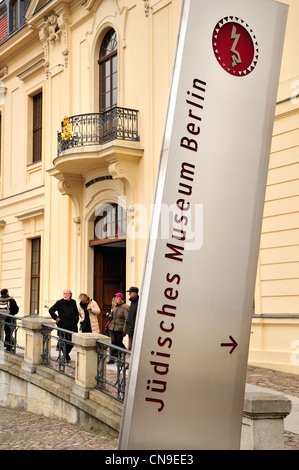 Berlin, Deutschland. Judisches / jüdische Museum in der Lindenstraße. Eingang Stockfoto