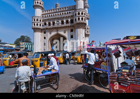 Charminar Hyderabad Andhra Pradesh, Indien Stockfoto