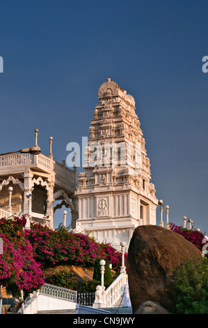 Hindu-Tempel Birla Mandir Hyderabad Andhra Pradesh, Indien Stockfoto