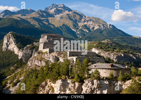 Frankreich, Savoie, Haute Maurienne-Tal, Aussois, Festungen von Esseillon sind eine Reihe von fünf neunzehnten Jahrhundert Befestigungsanlagen Stockfoto