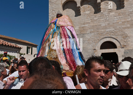 Frankreich, Bouches du Rhone, Parc Naturel Regional de Camargue (regionalen natürlichen Parks der Camargue), Saintes Maries De La Mer, bei Stockfoto