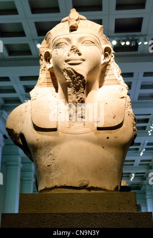 Oberen Teil eine Kolossalstatue Amenophis III - British Museum, London Stockfoto