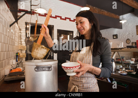 Frankreich, Haute Garonne, Toulouse, Christine Pham Restaurant Chez Pham, vietnamesische Kantine Stockfoto