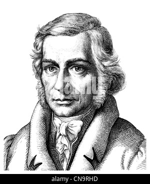 Friedrich Daniel Ernst Schleiermacher, 1768-1834, protestantischer Theologe, Altphilologe, Philosoph, Schriftsteller, politische Stockfoto