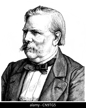 Historische Zeichnung, 19. Jahrhundert, Moritz Ludwig von Schwind 1804 1871, ein österreichischer Maler und illustrator Stockfoto