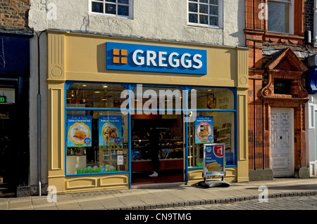 Greggs Bäckerei Geschäft außerhalb York North Yorkshire England Großbritannien Großbritannien Großbritannien Großbritannien Großbritannien Großbritannien Großbritannien Großbritannien Großbritannien Großbritannien Großbritannien Großbritannien Großbritannien Großbritannien Stockfoto