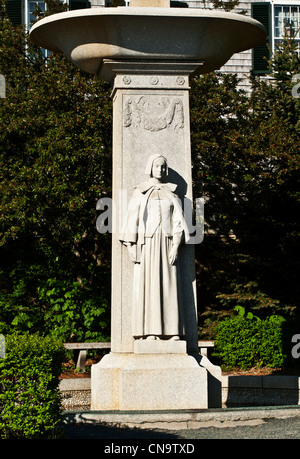 Denkmal für die Mayflower Frauen aka Denkmal der Pilgernden Gottesmutter Paul O. Jennewein-Bildhauer Stockfoto