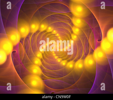 Ein Fraktal Abgrund oder Vortex Design, die großen als Hintergrund oder als Hintergrund Werke. Stockfoto