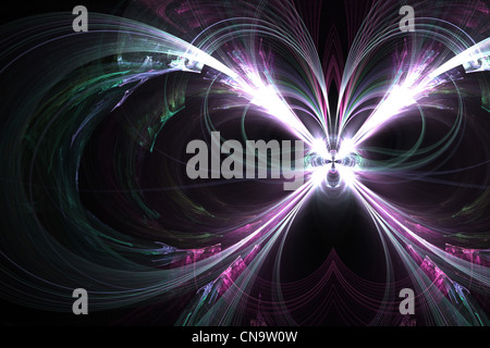 Ein Fraktal Abgrund oder Vortex Design, die großen als Hintergrund oder als Hintergrund Werke. Stockfoto