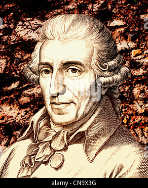 Franz Joseph Haydn, 1732-1809, ein österreichischer Komponist und führender Vertreter der Wiener Klassik Stockfoto