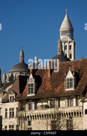 Frankreich, Dordogne, Perigueux Kathedrale Saint-Front und die erste Prev Plan Maison des Consuls Stockfoto