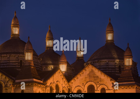 Frankreich, Dordogne, Perigueux Kathedrale Saint-Front und die Kuppeln, Schritt auf dem Weg nach Compostela, Teil des Weltkulturerbes der UNESCO Stockfoto