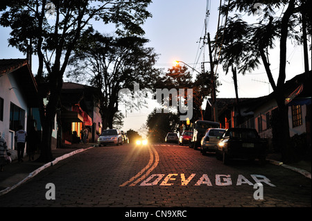 Brasilien, Bundesstaat Sao Paulo, São Francisco Xavier, Stadtzentrum Stockfoto