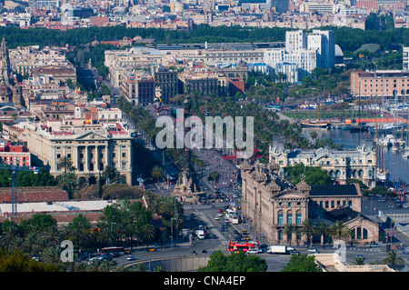 Spanien, Katalonien, Barcelona, Ciutat Vella Bezirk, Passeig de Colom Stockfoto