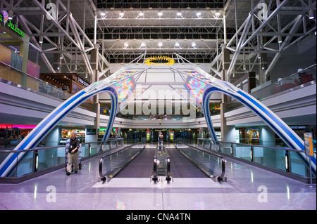 Innenansicht des Denver International Airport, Denver, Colorado, USA Stockfoto