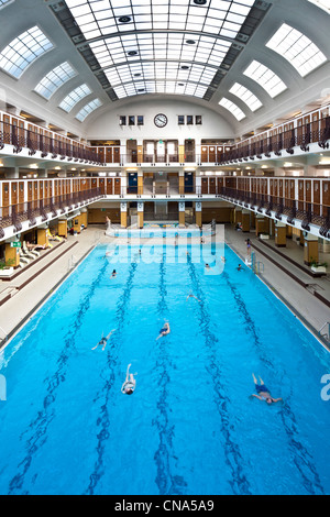 Österreich, Wien, Favoriten Bezirk, Amalienbad Pool von 1926 Jugendstil-Architekten Karl Otto Schmalhofer und Nadel Stockfoto