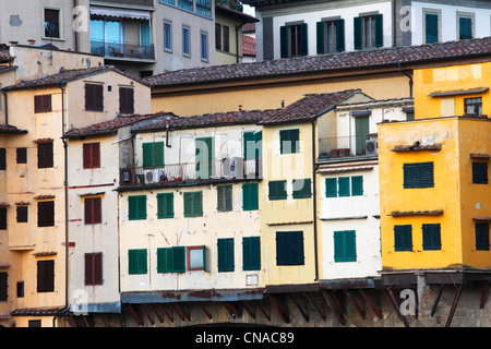 Italien, Toskana, Florenz, Altstadt Weltkulturerbe der UNESCO, Ponte Vecchio Stockfoto