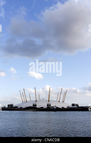 Von Docklands" der o2-Arena" in Greenwich gesehen. Stockfoto