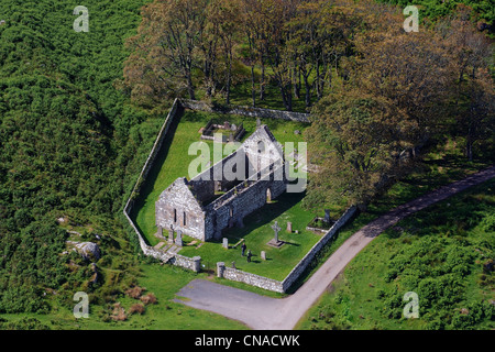 Insel Islay, Kildalton Kirche an der Ostküste und der keltischen Kildalton Cross, Inneren Hebriden, Schottland, Vereinigtes Königreich Stockfoto