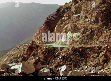 Saudi Arabien-Berge in der Nähe von Abha Stockfoto