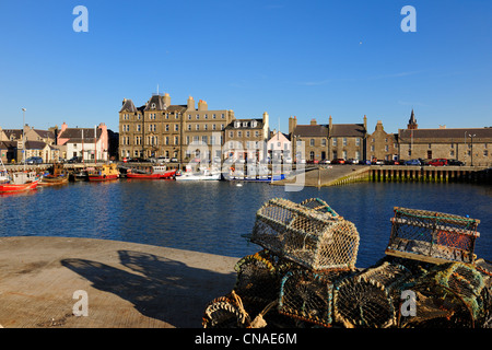 Großbritannien, Schottland, Orkney-Inseln, Festland, Kirkwall Fischerhafen Stockfoto