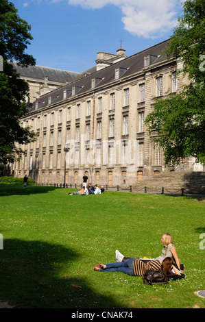 Frankreich, Pas-De-Calais, Arras, der Abtei von Saint-Vaast beherbergt das Museum der schönen Künste und die Bibliothek von Arras Stockfoto