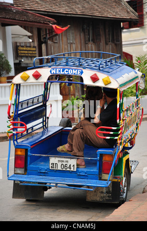 Tuk-Tuk-Taxi in Luang Prabang, der Provinz Luang Prabang, Laos Stockfoto