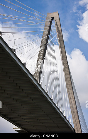 Arthur Ravenel Bridge zwischen Mount Pleasant und Charleston, South Carolina Stockfoto