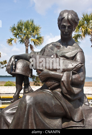 Krieg-Denkmal, Mt. Pleasant, South Carolina Stockfoto