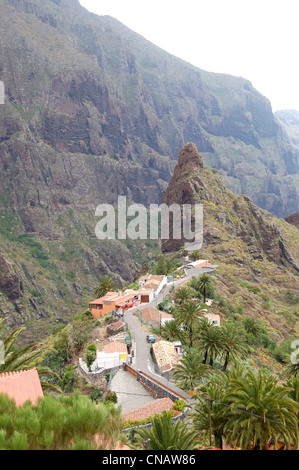 Das Dorf auf einem Vulkan Teide, Teneriffa, Spanien Stockfoto