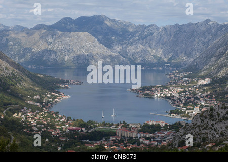 Luftaufnahme des bevölkerten ländlichen Tal Stockfoto