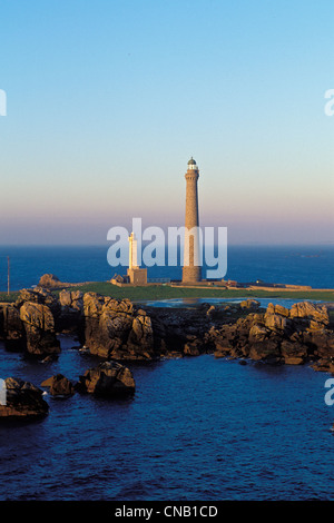 Frankreich, Finistere, Plouguerneau, Ile Vierge im Archipel de Lilia, Ile Vierge Leuchtturm, der höchste Leuchtturm in Europa Stockfoto