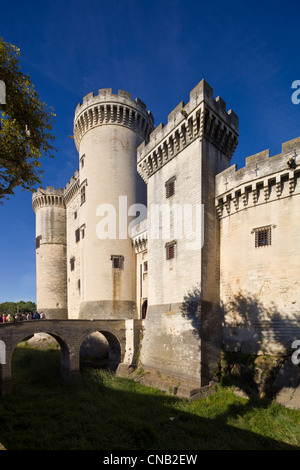 Tarascon, Chateau du Roi René (König Rene Burg) von dem 14.-15. Jahrhundert, Alpilles, Bouches-du-Rhône, Frankreich Stockfoto