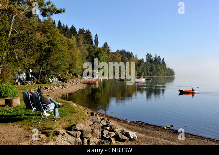 Deutschland, Schwarzwald, Schwarzwald, Baden-Württemberg, Titisee-See Stockfoto