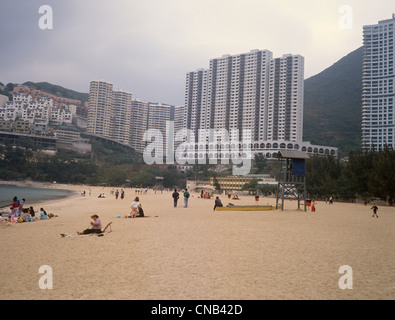 Hong Kong New Stanley Repulse Bay Beach und Wohnung Blöcke Stockfoto