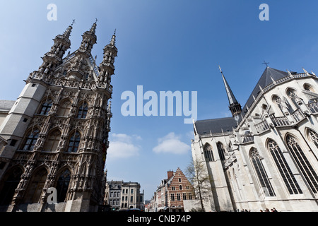 Stadtzentrum von Leuven, Belgien Stockfoto