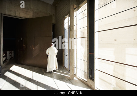 Frankreich, Rhone, Eveux Sur Abresle, Sainte Marie De La Tourette Kloster von Le Corbusier im Jahre 1953 erbaut Stockfoto