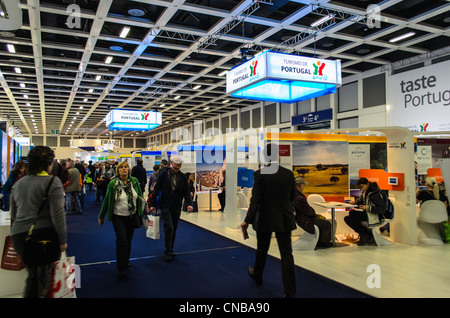 ITB 2012, Internationale Tourismus-Börse, internationale Tourismus-Messestand von Portugal Stockfoto