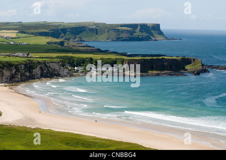 Großbritannien, Nordirland, Antrim County, Küste von Antrim, White Park Bay, Port Portbradden Stockfoto