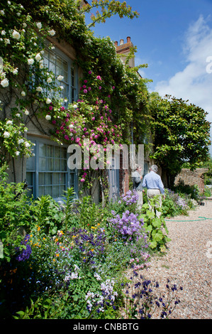 Charleston Farmhouse, in der Nähe von Lewes, East Sussex, England, Heimat des Bloomsbury-Sets. Stockfoto