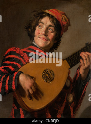 Frans Hals 1582-1666 Jester mit einer Laute Niederlande Niederlande Stockfoto