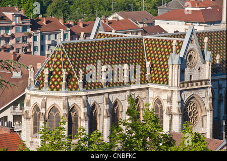 Frankreich, Isere, Voiron, 19. Jahrhundert St. Bruno Kirche im Herzen der Stadt Stockfoto