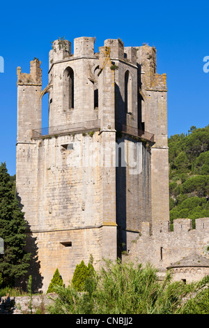 Frankreich, Sainte Marie de Aude, Lagrasse, beschriftete Les Plus Beaux Dörfer de France (The Most schöne Dörfer von Frankreich) Stockfoto