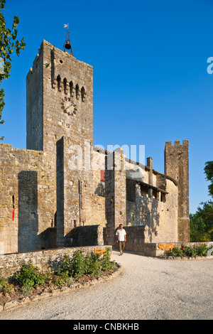 Frankreich, Gers, Larressingle, stoppen auf der Route von Compostela, Les Plus Beaux Dörfer de France (The Most Beautiful gekennzeichnet Stockfoto