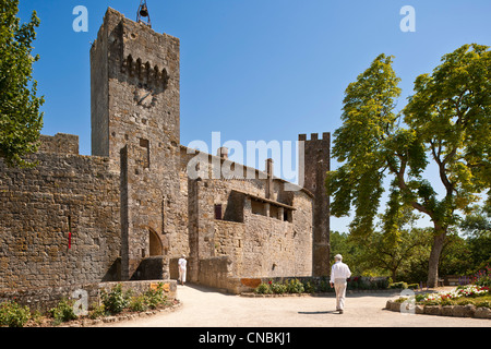 Frankreich, Gers, Larressingle, stoppen auf der Route von Compostela, Les Plus Beaux Dörfer de France (The Most Beautiful gekennzeichnet Stockfoto