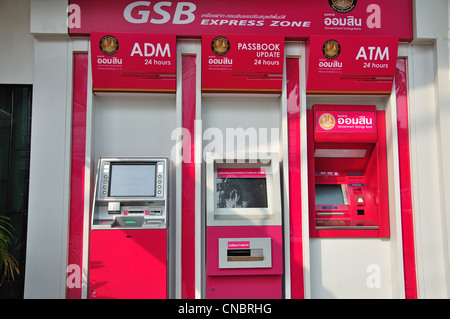 GSB Express Zone ATM Bankautomaten auf Phosi Straße, Udon Thani, Provinz Udon Thani, Thailand Stockfoto